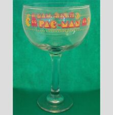 Vintage 1980 Pac-Man Glass Goblet Bally Midway Mfg 10.25
