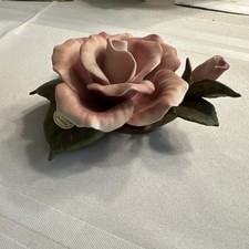 Vintage Teleflora 1986 Rose Handpainted Fine Porcelain Excellent Used Condition picture