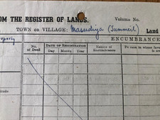 PALESTINE JAFFA TEL AVIV SUMMEIL MASUDIAH REGISTER OF LANDS 1948 picture