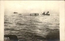 Marblehead MA Burgess Dunn Seaplane c1900s-10s Real Photo Vintage Postcard bhn picture