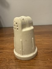 Art Deco Skyscraper Green Salt & Pepper Shaker Unique Vintage 1940s Collectible picture