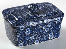 Staffordshire Calico Blue  Butter Box 3786629 picture