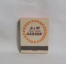 Vintage A&W Root Beer Garden Soda Restaurant Matchbook New York Advertising Full picture