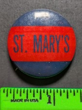 Vintage St Mary's University College Pinback Pin picture