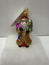 Vintage New 1999 Christopher Radko PETITE BALMORAL Christmas Ornament Santa  picture