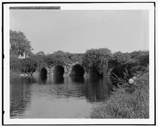 Boston Massachusetts USA Agassiz Bridge Back Bay Fens 1910s Stone Bridge Park picture