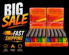 Cheap Disposable Lighter Clear 1 Box = 50 Pc Display for Retail Counter Sale picture