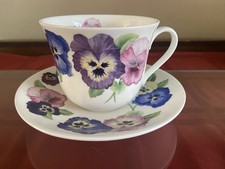Roy Kirkham Vintage Oversized Coffee Cup with Saucer - Fine Bone China picture