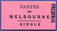 VR Ticket - BAXTER to MELBOURNE - Single picture