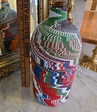 African Bead Wrapped Jug. 12
