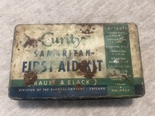 Vintage Curity Compact First Aid Kit With Some Original Contents  picture