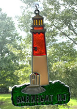 Barnegat Lighthouse Stained Glass Sun Catcher New Jersey picture