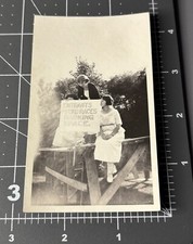 Scarce 1920s FORD CAR RACE Sign Women PARKING Spectators Antique Snapshot PHOTO picture