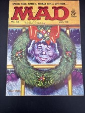1959 MAD Magazine #44 Christmas SIGNED Kelly Freas EXCELLENT picture
