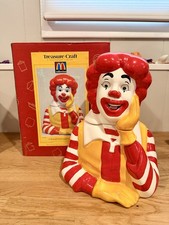 Ronald McDonald Cookie Jar Vintage 1997 Treasure Craft Rare Retro Collectible picture