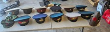 11 Vintage USSR Soviet Russian Officer's Military Uniform Caps  Hat Size 57 picture