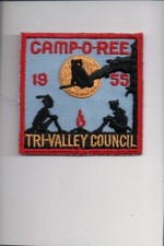 1955 Tri-Valley Council Camp-O-Ree patch picture