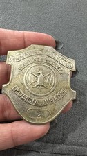 UNSEEN 1910s Original Bacardi Rum Company POLICIA JURADO NUMBER 2 Police Badge picture
