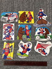 Vintage 1970s Budweiser Budman Sticker Lot of 9 VG-EX | Gorilla, Van, Darts, etc picture