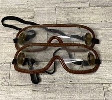 2 Vtg Kroop's Original Goggles Racing Skydiving Horse Equestrian Clear Lot picture