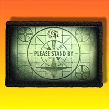Fallout Please Stand By Morale Patch / Military Badge ARMY Tactical Hook 573 picture