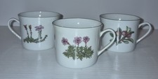 VTG Porsgrund Norway Mountain Flowers Espresso cups set of 3 pristine  picture