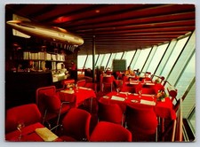 Mannheim TV Tower Zeppelin Revolving Restaurant Postcard 1970s Germany picture
