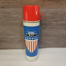 Vintage 1975 Stars & Stripes King Seely Thermos Co With Red Lid Complete MCM picture