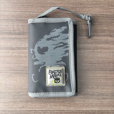 Vintage Sanrio Badtz Maru Trifold Wallet Gray Card Holder Y2K 2001 picture