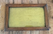 1920’s Arts & Crafts Mission Oak Picture Frame Wavy Glass Fits 16x9 Rustic Cabin picture