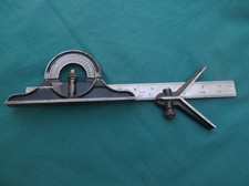 Starrett No. 490 Protractor/Center Finder/No. 4  12