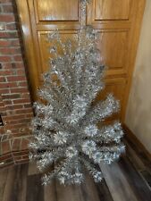 Vintage 5 1/2 Ft Aluminum Christmas Tree W/ Color Wheel - US Silver Tree Co picture