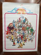 Rare Vintage 1980’s Walt Disney Productions Characters Ad Poster - 18