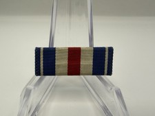 WW2 Early US Navy 1/2 Inch Silver Valor Medal Pinback Ribbon Bar picture