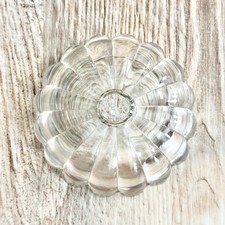 Vintage Bubble Ribbed Small Glass Lamp Spacer Break Lamp Part picture