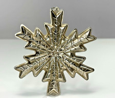 Vintage Gorham Sterling Silver Christmas 1978 Snowflake Tree Ornament picture