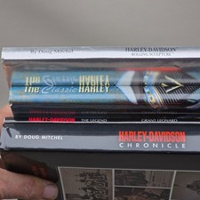 Harley Davidson Motorcycle Books Lot of 4 Hardcover History Collector Gift Set picture