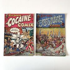 COCAINE COMIX #1 #2  R.I.P. SNORTIN' LAST GASP UNDERGROUND COMIC LOT of 2 picture