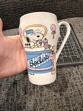 Vintage 1965 Snoopy Woodstock Peanuts SODA JERK Mug Determined Production Schulz picture