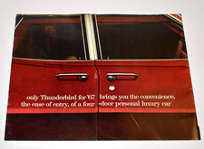 Original Vtg 1967 Ford Thunderbird Sales Brochure Dealer Catalog - Suicide Doors picture