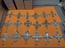 RARE COMPLETE REED & BARTON STERLING SILVER CHRISTMAS CROSS COLLECTION 1971-2024 picture