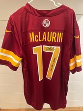 Terry McLaurin Signed “Scary Terry / HTTC” Commanders Nike Jersey XL Fanatics picture