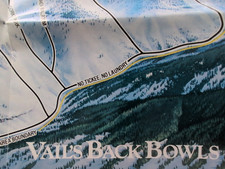 VAIL SKI TRAIL MAP 1989-90 RECALLED & DESTROYED, OFFENSIVE TO ASIAN-AMERICANS picture