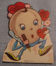 Vintage Valentine Im Not Humpty Dumpty Sure Fell For You Nursery Rhyme Made USA picture