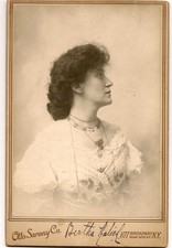 Beautiful Yiddish Jew Actress Bertha Kalich Autographed Otto Sarony Broadway NY picture
