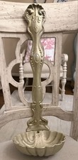 Vintage L2 Cast Metal Wall Ladle Shell Planter 24” Gold Ornate Hollywood  picture