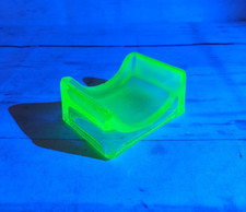 Uranium Glass 1930s Art Deco Lillicrap's Razor Hone Sharper picture