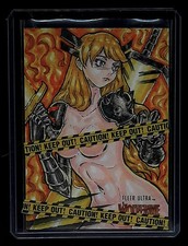 Magik Sketch Card Wolverine Fleer Ultra 1/1  Very RareAftermarket picture