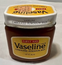VASELINE MEDICATED Carbolated Petroleum JELLY MEDICAL DRESSING FIRST AID Vintage picture