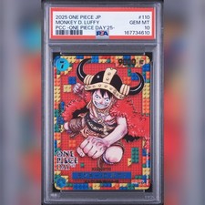PSA 10 Monkey D. Luffy 110 One Piece Day 25 Japanese One Piece picture